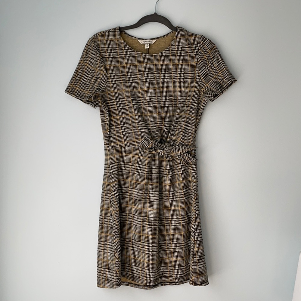 Plaid mini dress